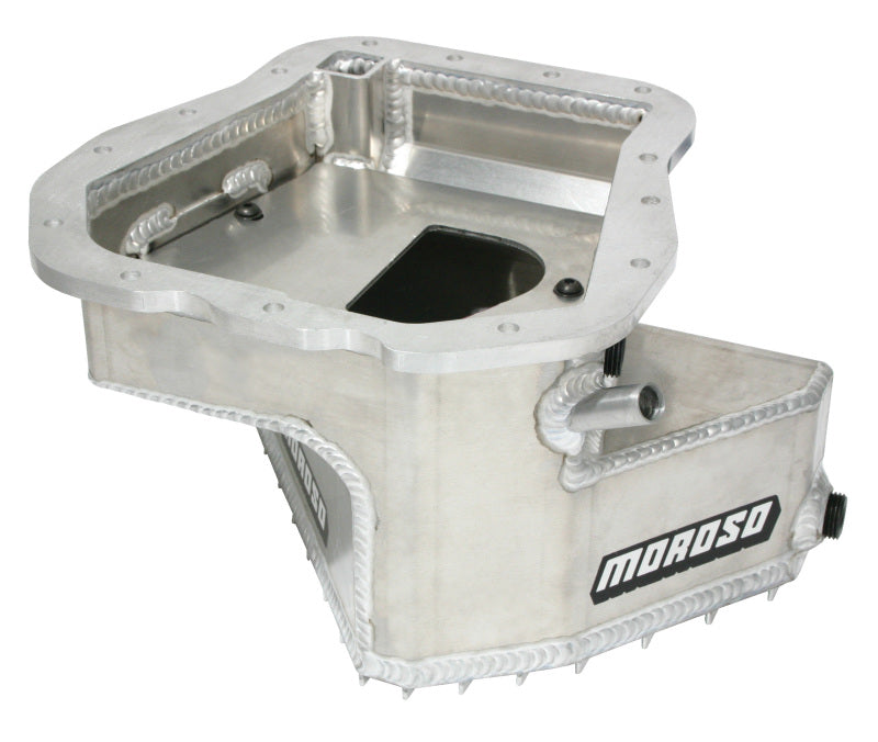 Moroso Subaru EJ20/EJ22/EJ25 Road Race Baffled Wet Sump 5qt .125in Thick Aluminum Oil Pan - eliteracefab.com