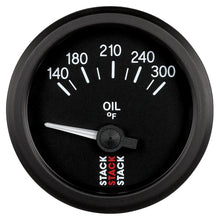 Load image into Gallery viewer, Autometer Stack 52mm 140-300 Deg F 1/8in NPTF Electric Oil Temp Gauge - Black