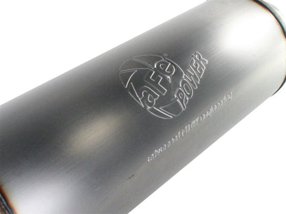 aFe MACHForce XP Exhausts Mufflers SS-409 EXH Muffler 5 ID In/Out 8 Dia - eliteracefab.com