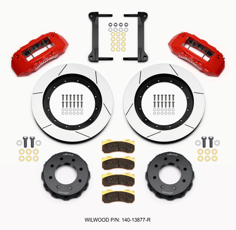 Wilwood TX6R Front Kit 16.00in Red 1999-2010 GM H2 Truck/SUV 2500 Wilwood