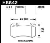 Hawk Performance HPS 5.0 Rear Brake Pads - HB842B.547