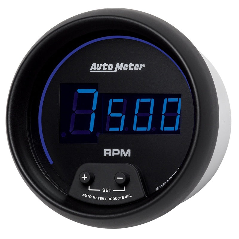 Autometer Cobalt Digital 85.7mm Black In-Dash Tachometer 6997