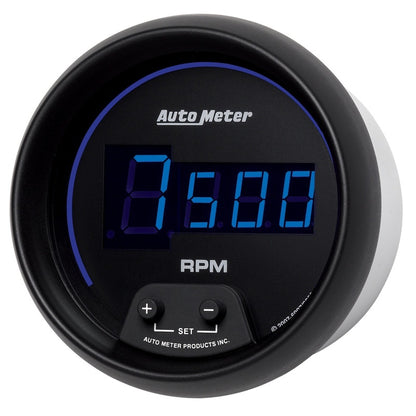 Autometer Cobalt Digital 85.7mm Black In-Dash Tachometer 6997