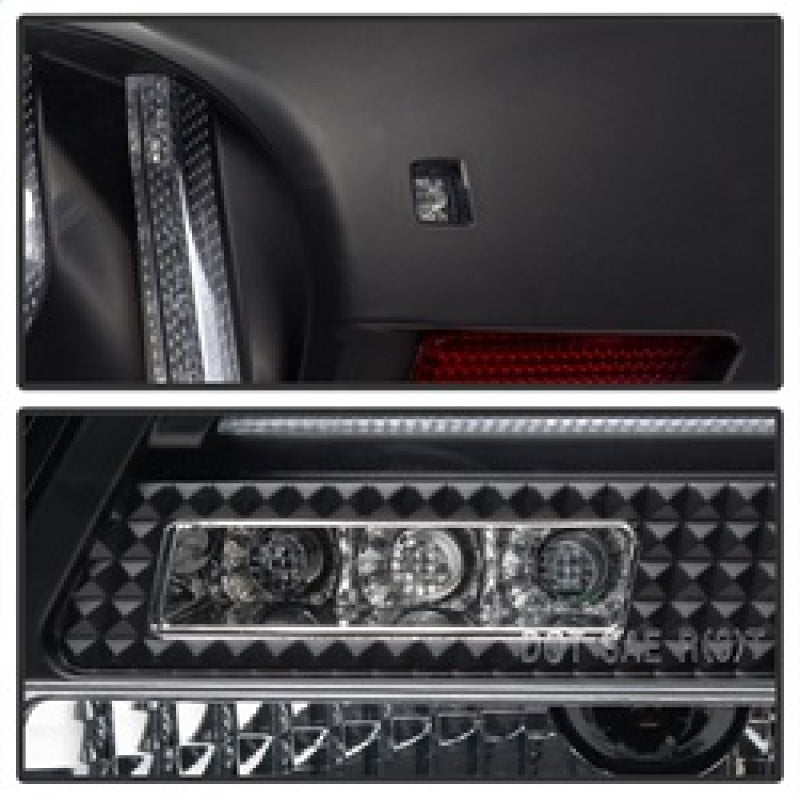 Spyder 07-11 Lexus GS 350 LED Tail Lights Black ALT-YD-LGS06-LED-BK - eliteracefab.com