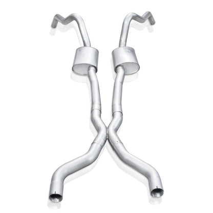 Stainless Works 62-67 Chevy Nova 3in Catback w/ X-Pipe Turbo Chambered Mufflers 3in Cores Stainless Works