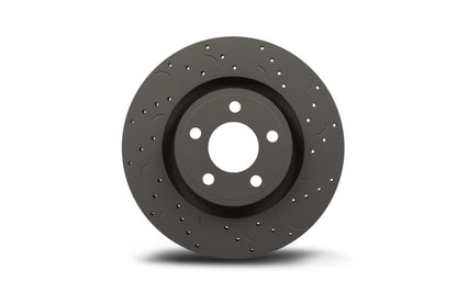 Hawk Talon 2008 Toyota Highlander Drilled and Slotted Rear Brake Rotor Set Hawk Performance