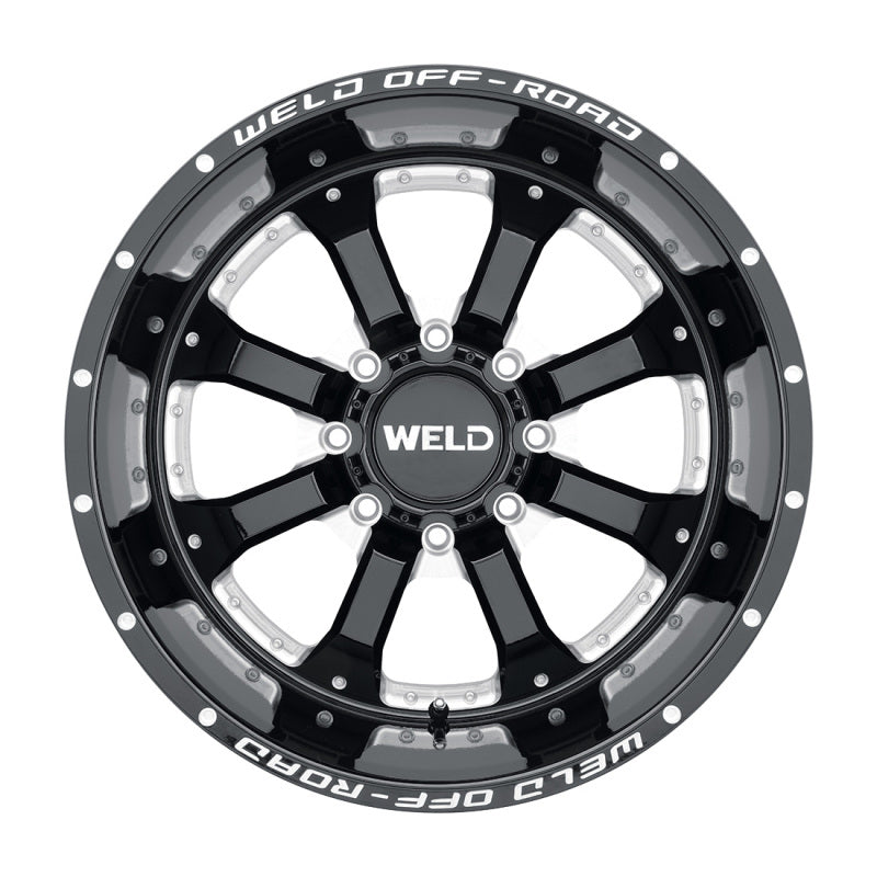 Weld Off-Road W125 20X12 Granada Six 6X139.7 ET-44 BS4.75 Gloss Black MIL 106.1