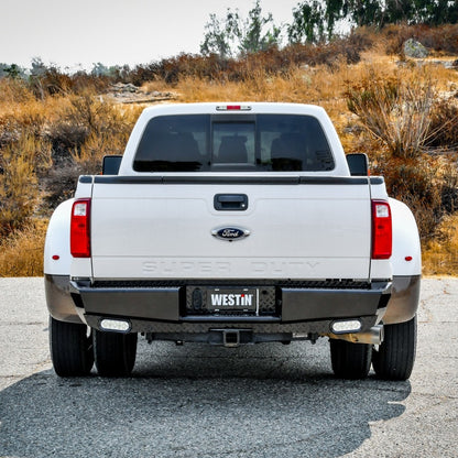 Westin 11-16 Ford F-250/350 HDX Bandit Rear Bumper - Black - eliteracefab.com