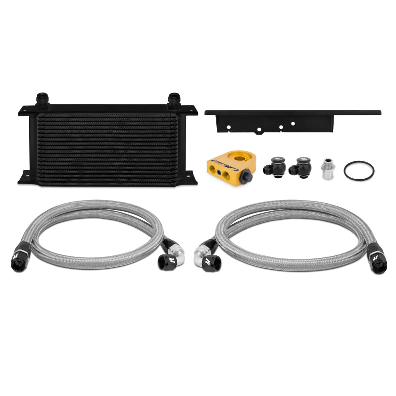 Mishimoto 03-09 Nissan 350Z / 03-07 Infiniti G35 (Coupe Only) Oil Cooler Kit - Thermostatic Black - eliteracefab.com