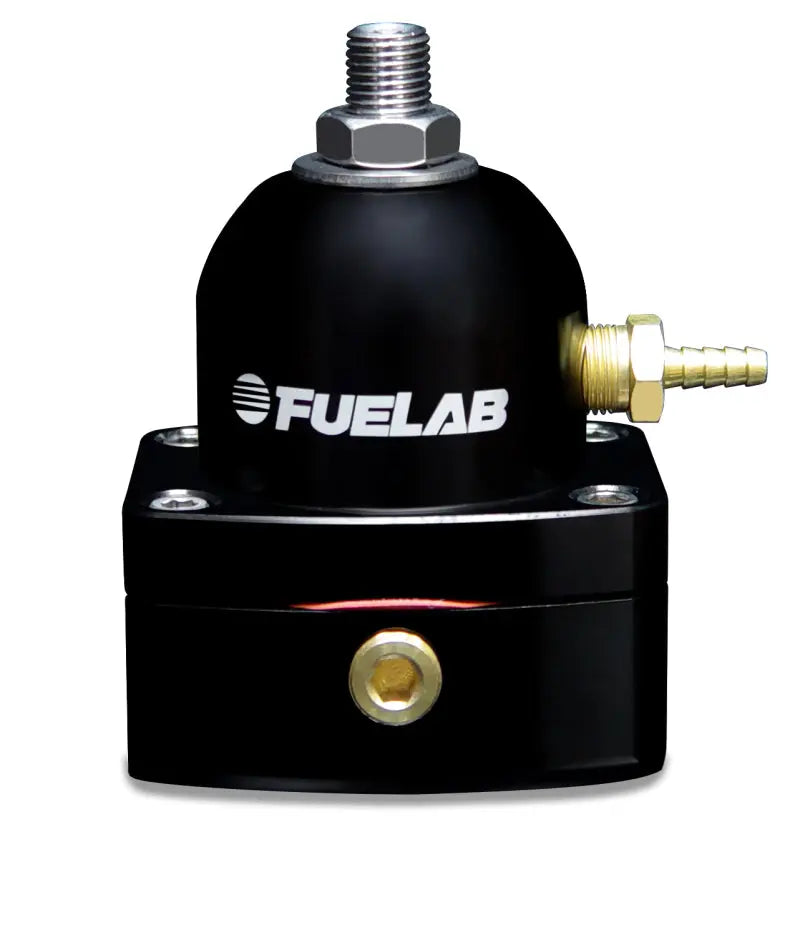 Fuelab 535 EFI Adjustable Mini FPR 25-90 PSI (2) -6AN In (1) -6AN Return - Black - eliteracefab.com