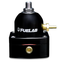 Fuelab 545 EFI Adjustable Mini FPR In-Line 25-90 PSI (1) -6AN In (1) -6AN Return - Black - eliteracefab.com