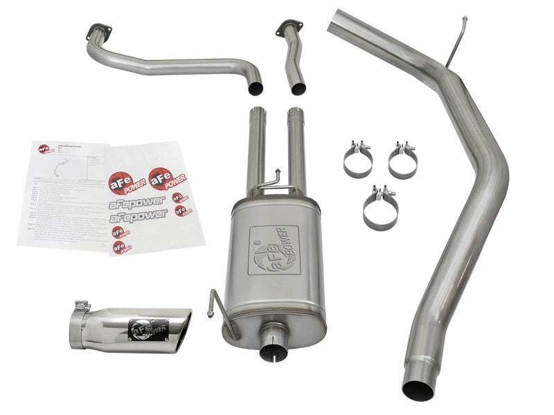 aFe MACH Force-Xp 2-1/2in Cat-Back Exhaust System w/ Polished Tip 16-17 Nissan Titan XD V8 5.6L - eliteracefab.com