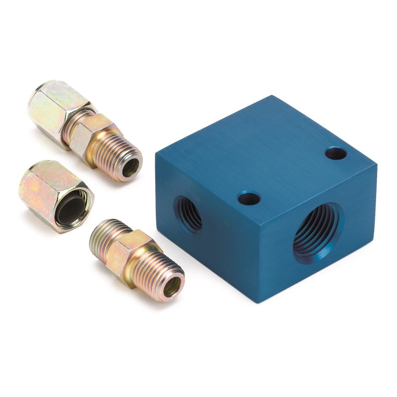 Autometer Temperature Manifofld Adaptor for 3/8 O.D. Tubing 2286