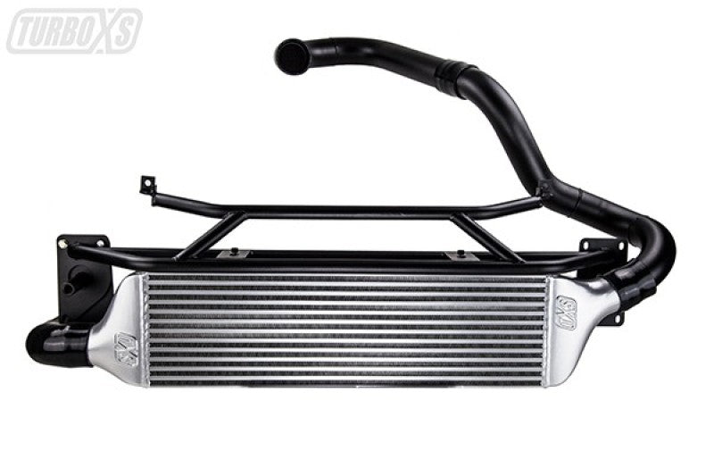 TURBOXS WRX FRONT MOUNT INTERCOOLER KIT WRINKLE BLACK PIPES; 2015-2016 - eliteracefab.com