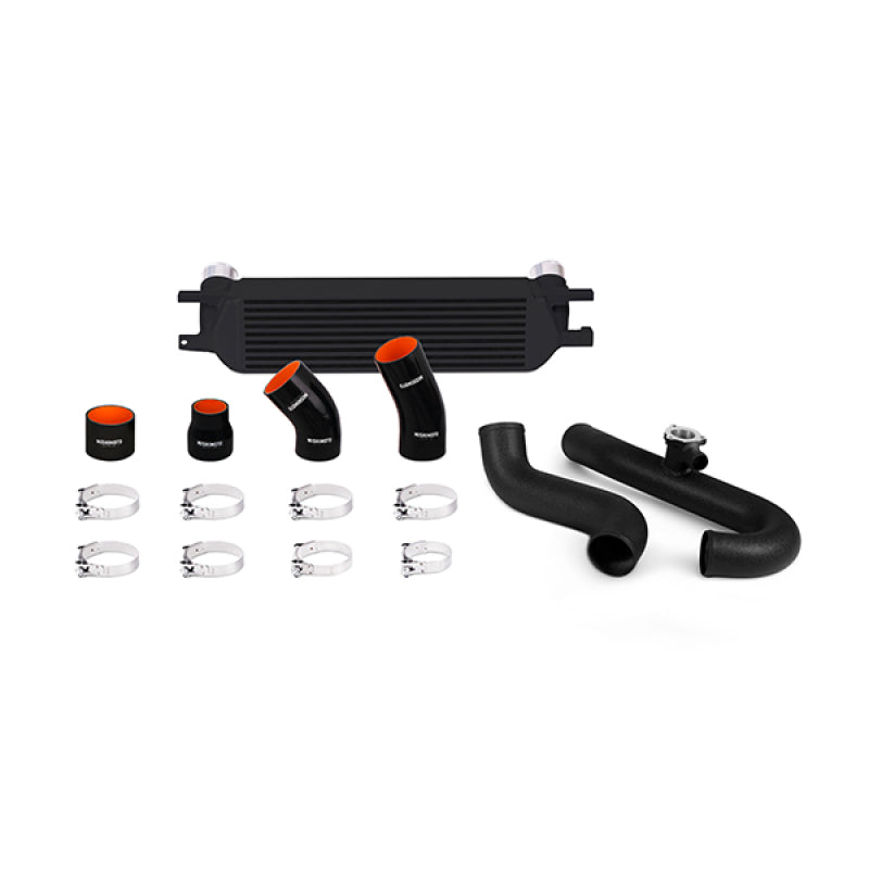 Mishimoto 2015 Ford Mustang EcoBoost Performance Intercooler Kit - Black Core Wrinkle Black Pipes - eliteracefab.com