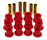 Prothane 74-77 Jeep Cherokee Front Spring & Shackle Bushings (w/ 1.25in OD Main Eye) - Red