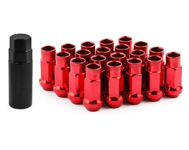 WHEEL MATE MUTEKI SR48 OPEN END LUG NUTS – RED 12×1.25 48MM - eliteracefab.com