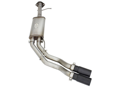 aFe Rebel Series Exhaust SS Front Side Exit CB w/ Black Tips 10-14 Ford F150 Ecoboost V8 6.2L - eliteracefab.com