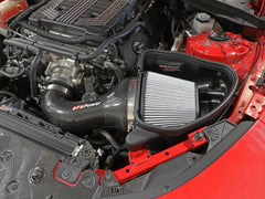 aFe 17-12 Chevrolet Camaro ZL1 (6.2L-V8) Track Series Carbon Fiber CAI System w/ Pro-DRY S Filters - eliteracefab.com