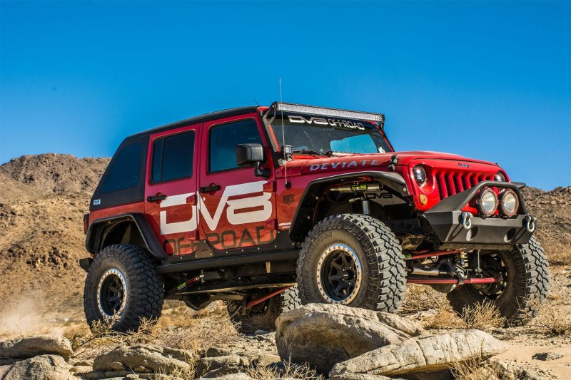 DV8 Offroad 07-18 Jeep Wrangler JK Front & Rear Flat Tube Fenders - eliteracefab.com