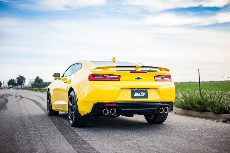 Borla 2016 Chevy Camaro 6.2L AT/MT S-Type Rear Section Exhaust w/o Dual Mode Valves - eliteracefab.com