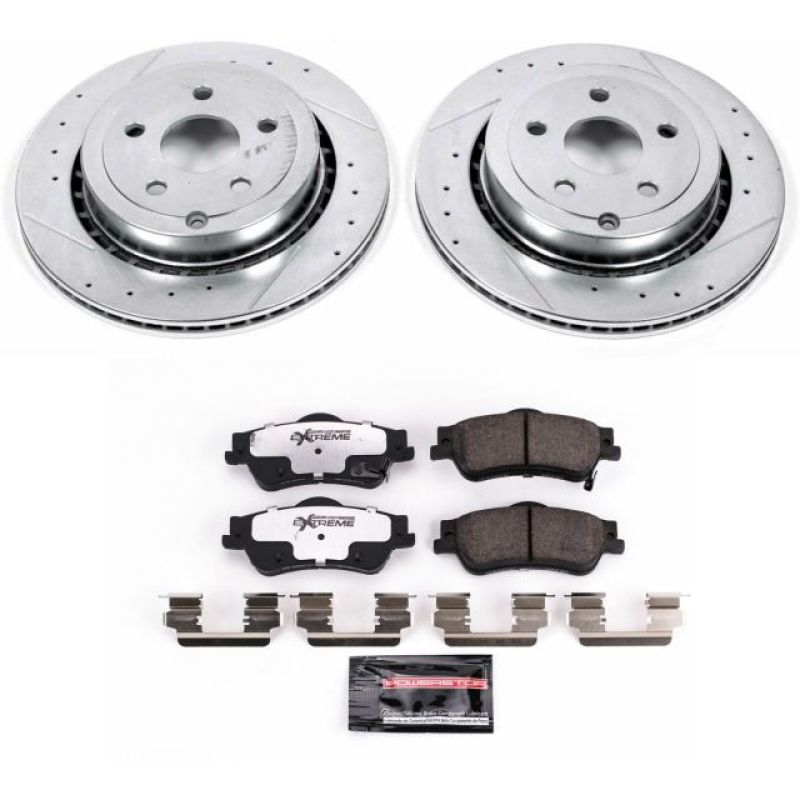 Power Stop 11-17 Chevrolet Caprice Rear Z26 Street Warrior Brake Kit - eliteracefab.com