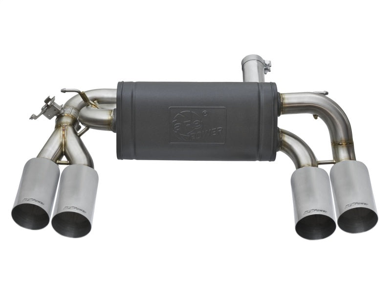 aFe MACHForce XP 3in - 2 1/2in Axle Back 304SS Exhaust w/ Polished Tips 16-17 BMW M2 (f87)