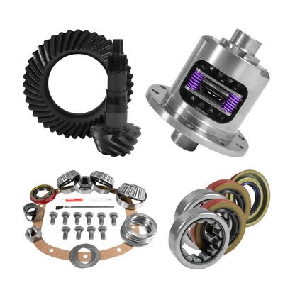 Yukon 7.5in/7.625in GM 3.23 Rear Ring & Pinion Install Kit 28 Spline Positraction Axle Bearings Yukon Gear & Axle