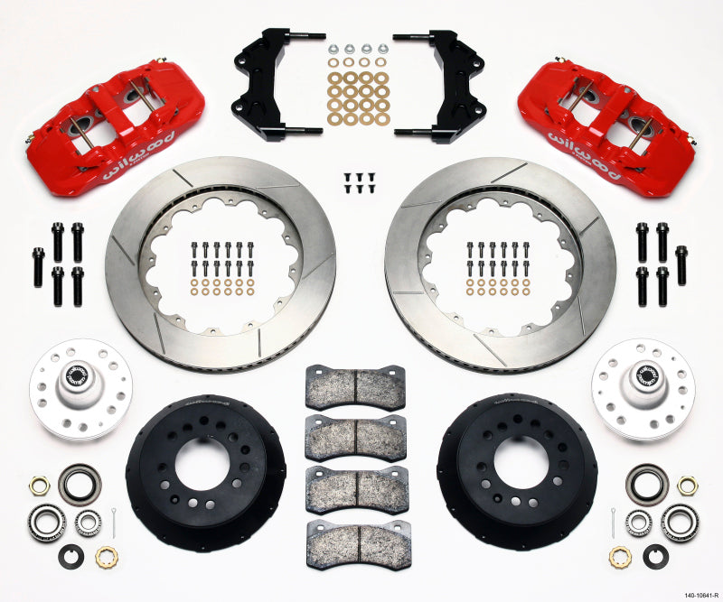Wilwood AERO6 Front Hub Kit 14.00-Red WWE ProSpindle Wilwood