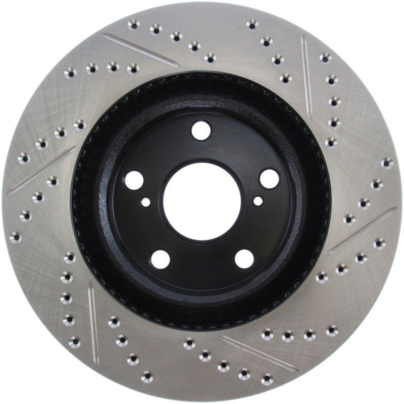 STOPTECH 07-09 LEXUS ES 250/ES 300/ ES330/ES350 SPORTSTOP SLOTTED & DRILLED RIGHT FRONT ROTOR, 127.44146R - eliteracefab.com