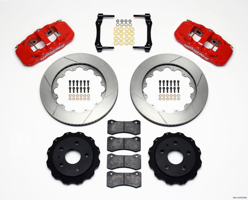 Wilwood AERO4 Rear Kit 14.25in Red 2010-2015 Camaro Wilwood