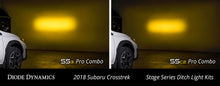 Load image into Gallery viewer, Diode Dynamics 18-21 Subaru Crosstrek Stage Series 2in LED Ditch Light Kit - Sport Yellow Combo