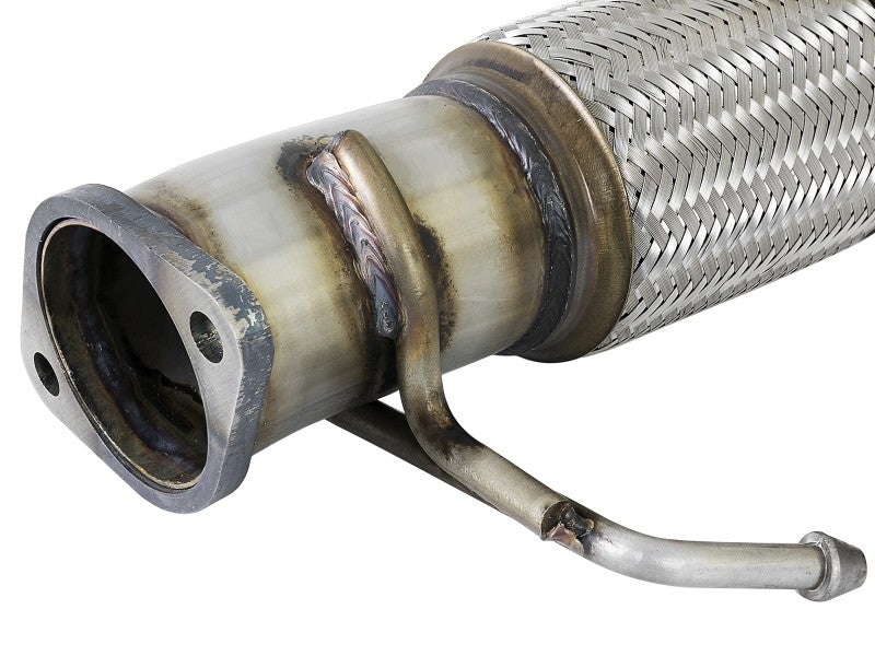 aFe Power Twisted Steel SS304 Downpipe 2.5in w/Cat 17-18 Hyundai Elantra L4-1.6L (t) aFe