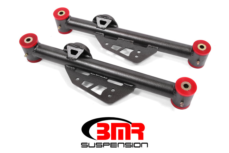 BMR LOWER CONTROL ARMS DOM NON-ADJ POLY BUSHINGS BLACK (79-98 MUSTANG) - eliteracefab.com