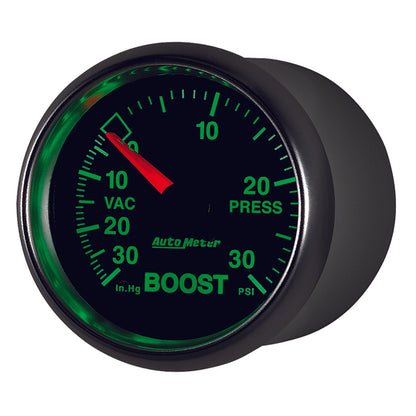 Autometer GS 52mm 30 In Hg.-Vac/30 PSI Mechanical Vacuum/Boost Gauge 3803