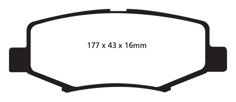 EBC 06-11 Dodge Nitro 3.7 Yellowstuff Rear Brake Pads - eliteracefab.com