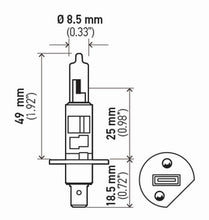 Load image into Gallery viewer, Hella Bulb H1 12V 55W P145S T25 (2)