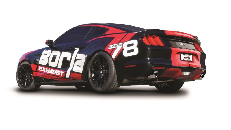 Borla Atak Cat-Back 15-17 Ford Mustang GT 5.0L V8 MT/AT 3in pipe 4in tip - eliteracefab.com