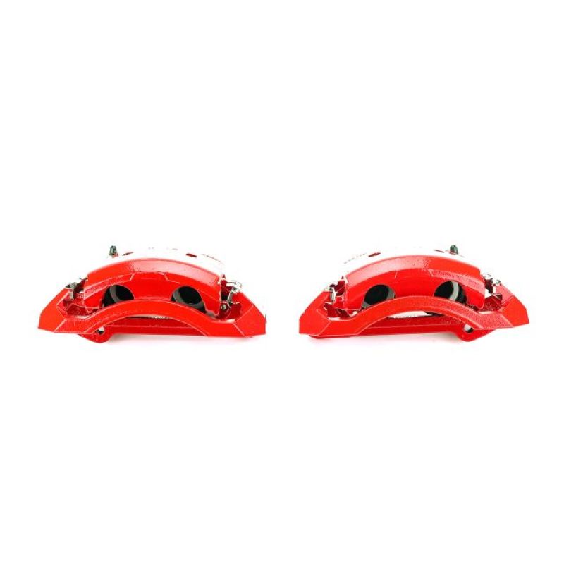 Power Stop 00-02 Dodge Ram 2500 Front Red Calipers w/Brackets - Pair - eliteracefab.com
