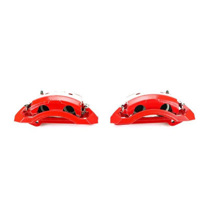 Power Stop 00-02 Dodge Ram 2500 Front Red Calipers w/Brackets - Pair - eliteracefab.com