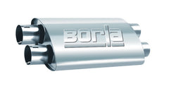 Borla 2.50in Dual In/Out 19in x 9.5in x 4in PRO-XS Muffler - eliteracefab.com