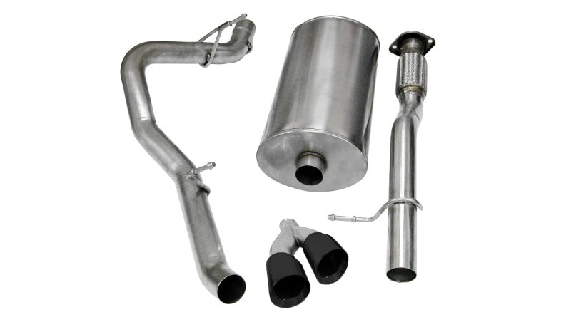 Corsa 09-13 Chevrolet Suburban 1500 5.3L V8 Black Sport Cat-Back Exhaust CORSA Performance