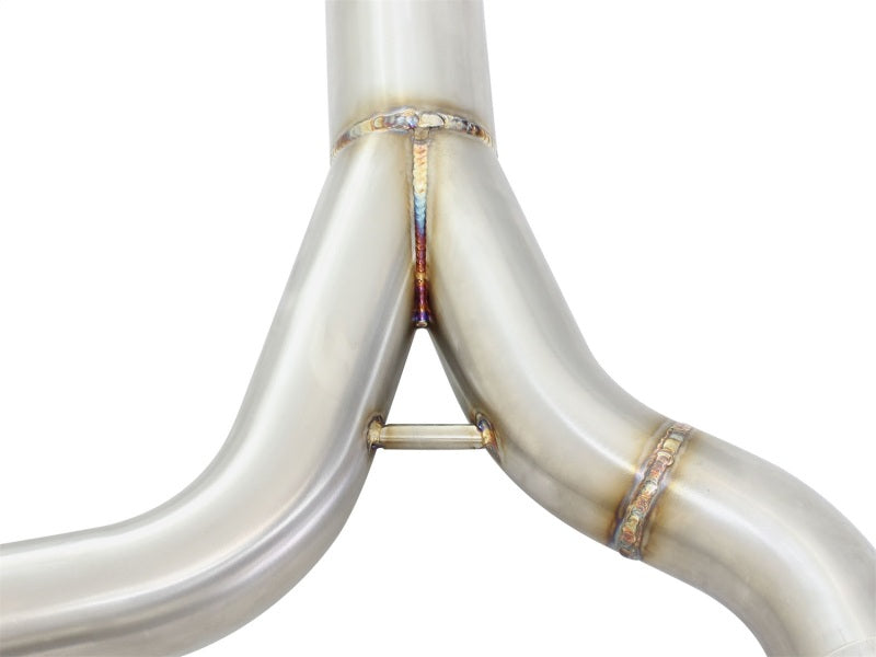 aFe MACHForce XP SS-304 Black Tip 2.5in Dia Cat Back Exhaust 12-14 BMW 335i (F30) 3.0L (t) aFe
