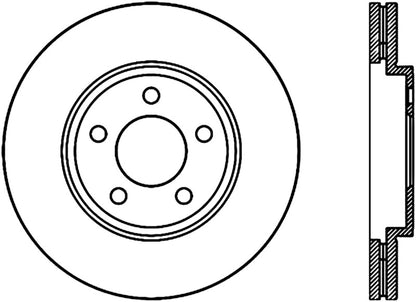 StopTech 03-11 Ford Crown Victoria Cryo Slotted Front Left Sport Brake Rotor Stoptech