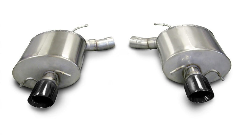 Corsa 09-13 Cadillac CTS Sedan V 6.2L V8 Black Sport Axle-Back Exhaust - eliteracefab.com