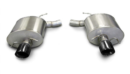 Corsa 09-13 Cadillac CTS Sedan V 6.2L V8 Black Sport Axle-Back Exhaust - eliteracefab.com