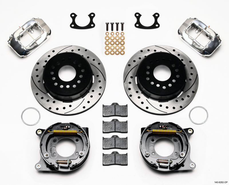 Wilwood Forged Dynalite P/S Park Brake Kit Drill-Polish Small Ford 2.50in Offset Wilwood