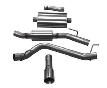 Corsa 2020 Jeep Gladiator JT 3.0in Cat-Back Single Touring Side Exit w/ 4.0in Polished Tip CORSA Performance