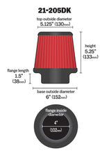 Load image into Gallery viewer, AEM 4 inch Short Neck 5 inch Element Filter Replacement - eliteracefab.com