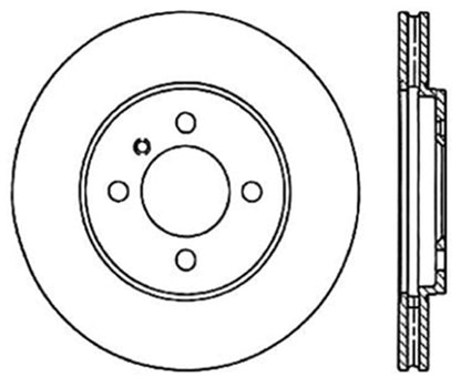 StopTech 84-91 BMW 3-Series Cryo Slotted Front Left Sport Brake Rotor Stoptech